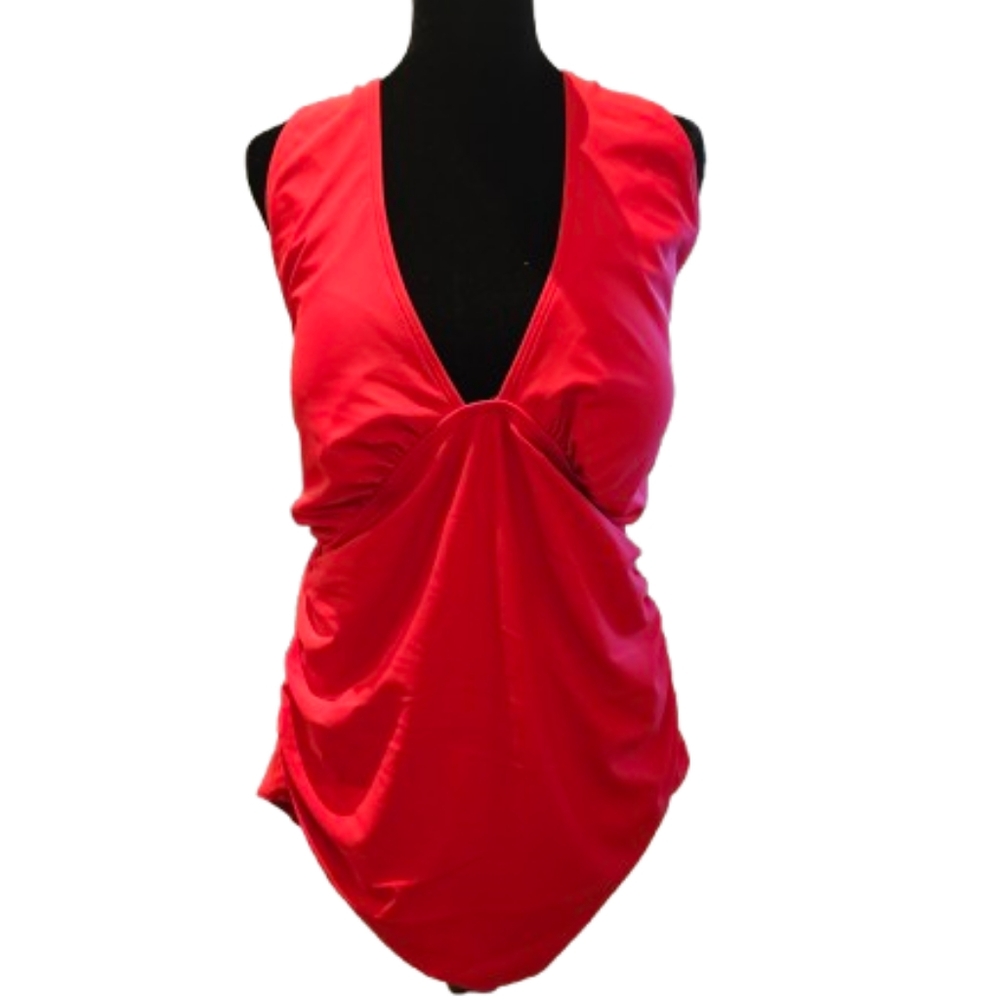 Swimsuit One Piece Red